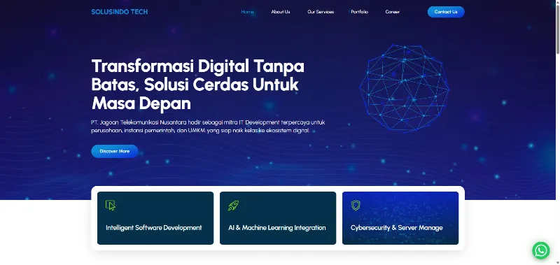 Preview website Solusindo Tech