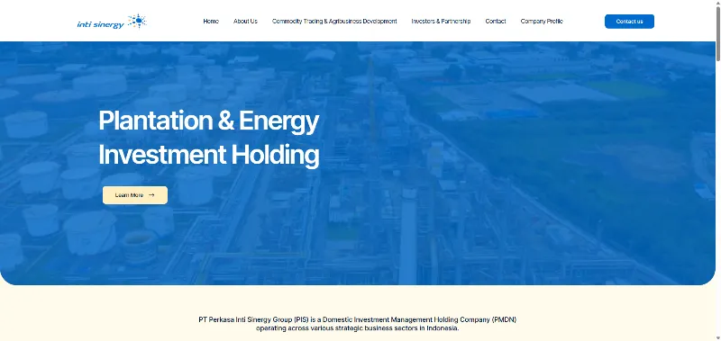 Preview website Perkasa Sinergy